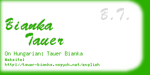 bianka tauer business card